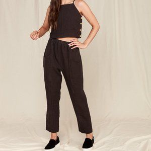 Mate the Label linen pants | Black willow pants |
